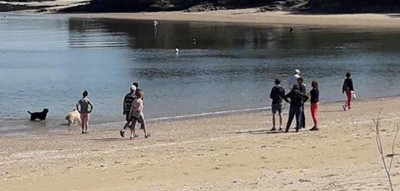 plage de kervoyal à Damgan fermée au public