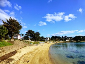 La grande plage de l'île aux moines