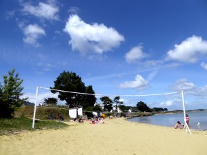 plage de Kervoyal en Damgan sud Morbihan