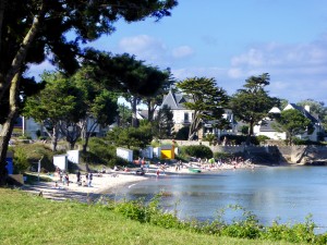 plage de Kervoyal en Damgan sud Morbihan