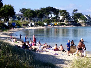 plage de Kervoyal en Damgan sud Morbihan