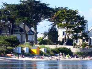 plage de Kervoyal en Damgan sud Morbihan